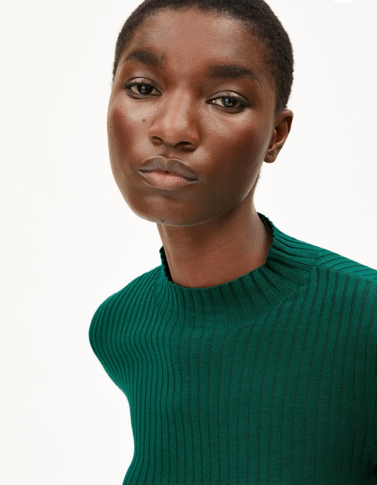 Haut Alaania émeraude en coton bio Armed Angel Haut en coton bio Alaania