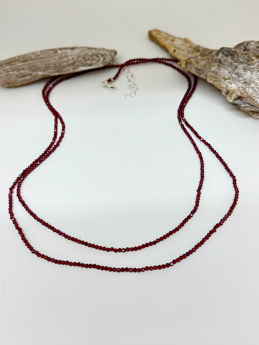 Bracelet Multi 7 Grenat et argent S. Bucci Atelier créatif Bracelet Multi 7 Grenat