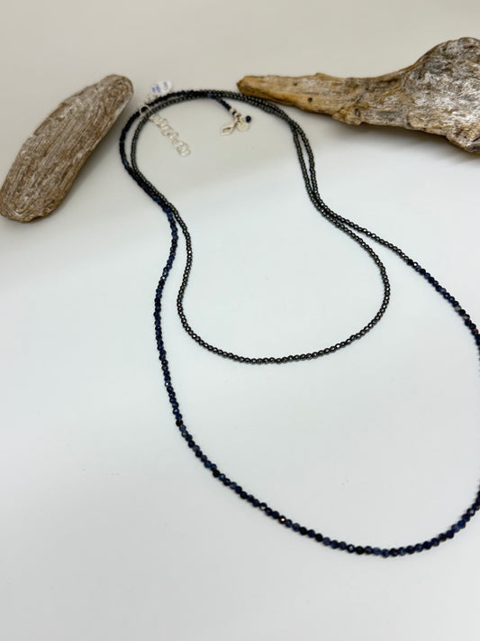 Bracelet Multi 7 Saphir et Hématite et argent S. Bucci Atelier créatif& Bracelet Multi 7 Saphir et Hématite