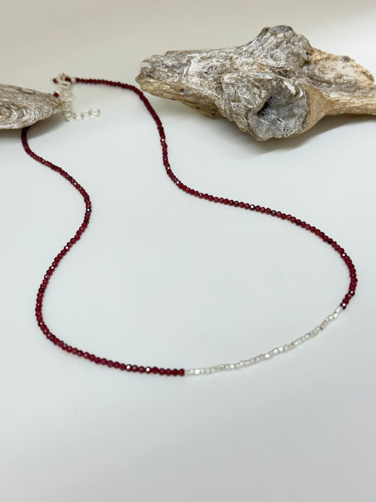 Bracelet Collier Multi 3 Grenat et Argent S. Bucci Atelier créatif Bracelet Collier Multi 3