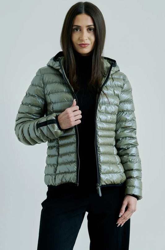 Manteau Elfy Olive vegan Eleven Elfs design Italien Elfy Olive Eleven Elfs Elfy