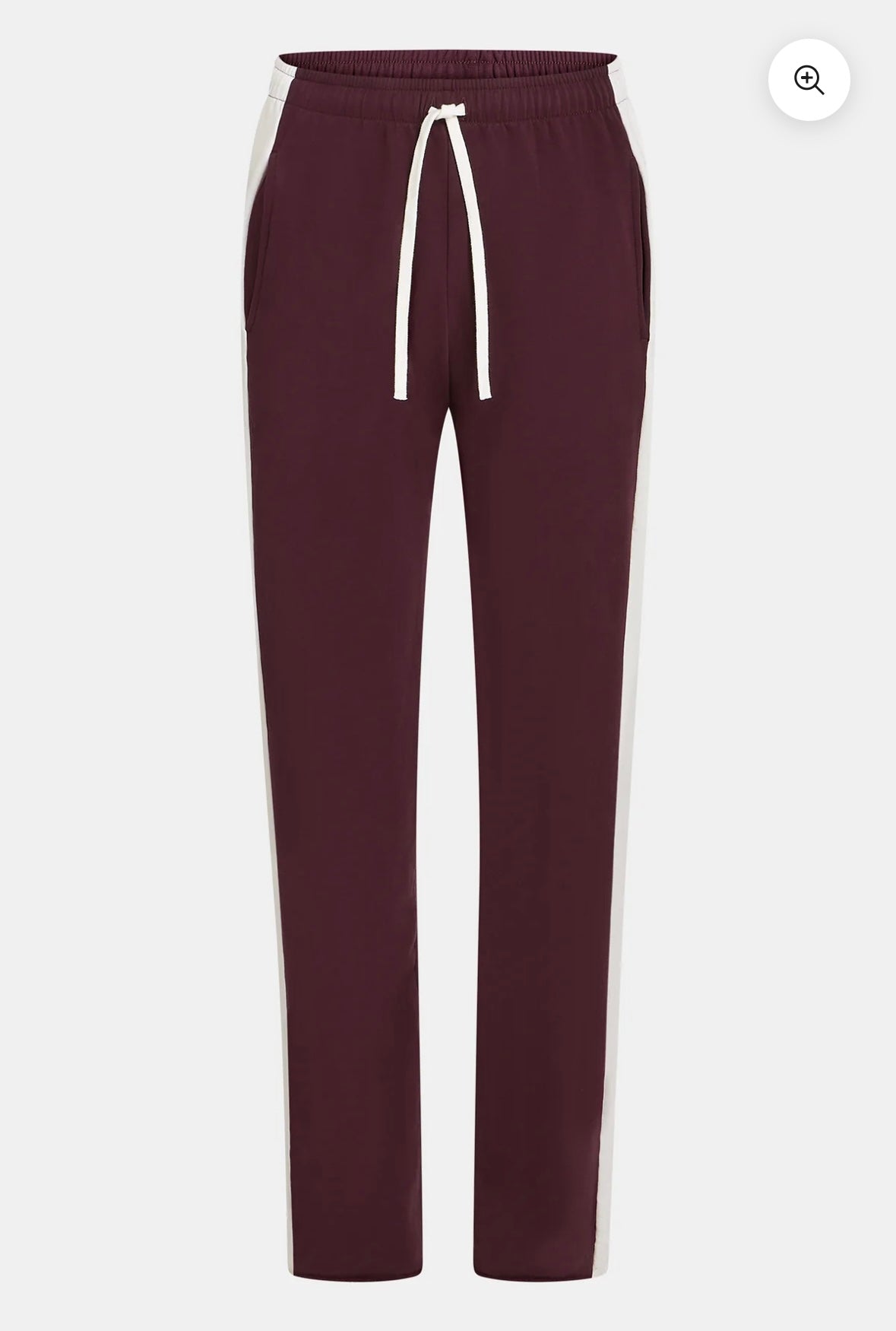 PANTALON À RAYURES (W25F1706) NOIR - ÉCRU