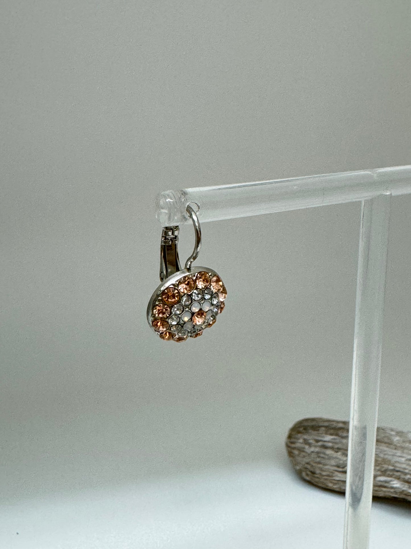Boucles d'oreilles rosé plaqué argent rhodiomé avec Cristal de Swarovski Mariana e-1141-1160