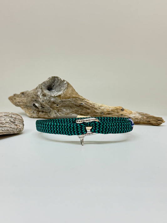 Vicious Vik Patina Green Navy-Silver Fait à la main à Amsterdam Pig & Hen Vicious Vik