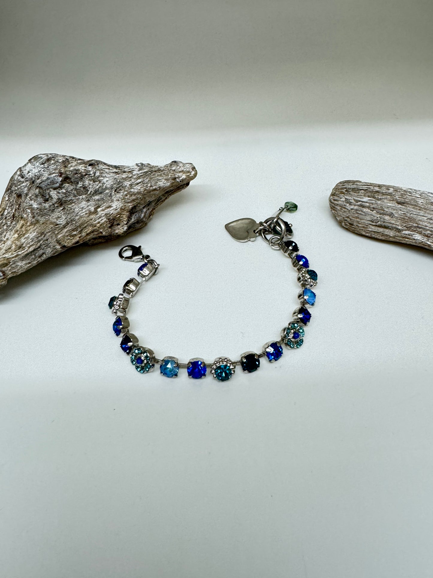 Bracelet cristaux Mariana en laiton plaqué argent 925 rhodium avec Cristal de Swarovski B-450401137