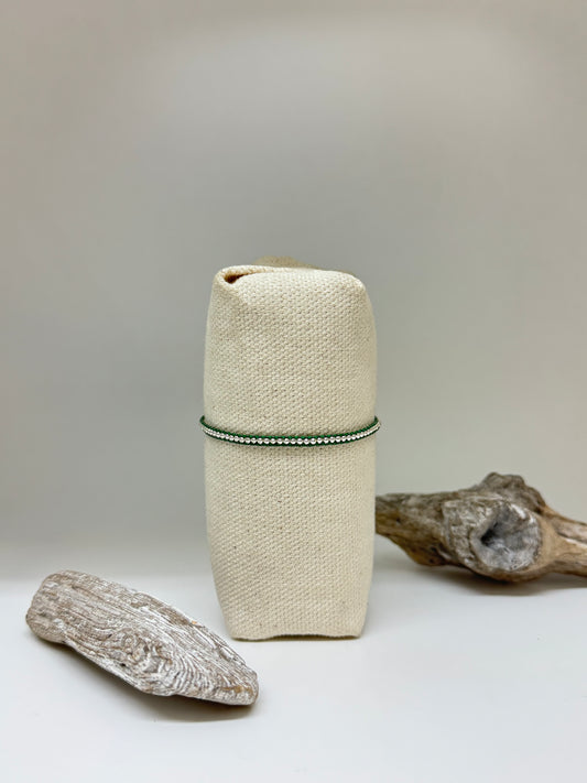 Bracelet Row vert Artisanal Perle Japonaise Miyuki Mishky Fait en Colombie Bracelet Row vert