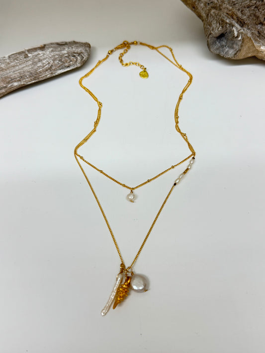 Collier Artisanal Baru Perle Japonaise Miyuki Fait en Colombie