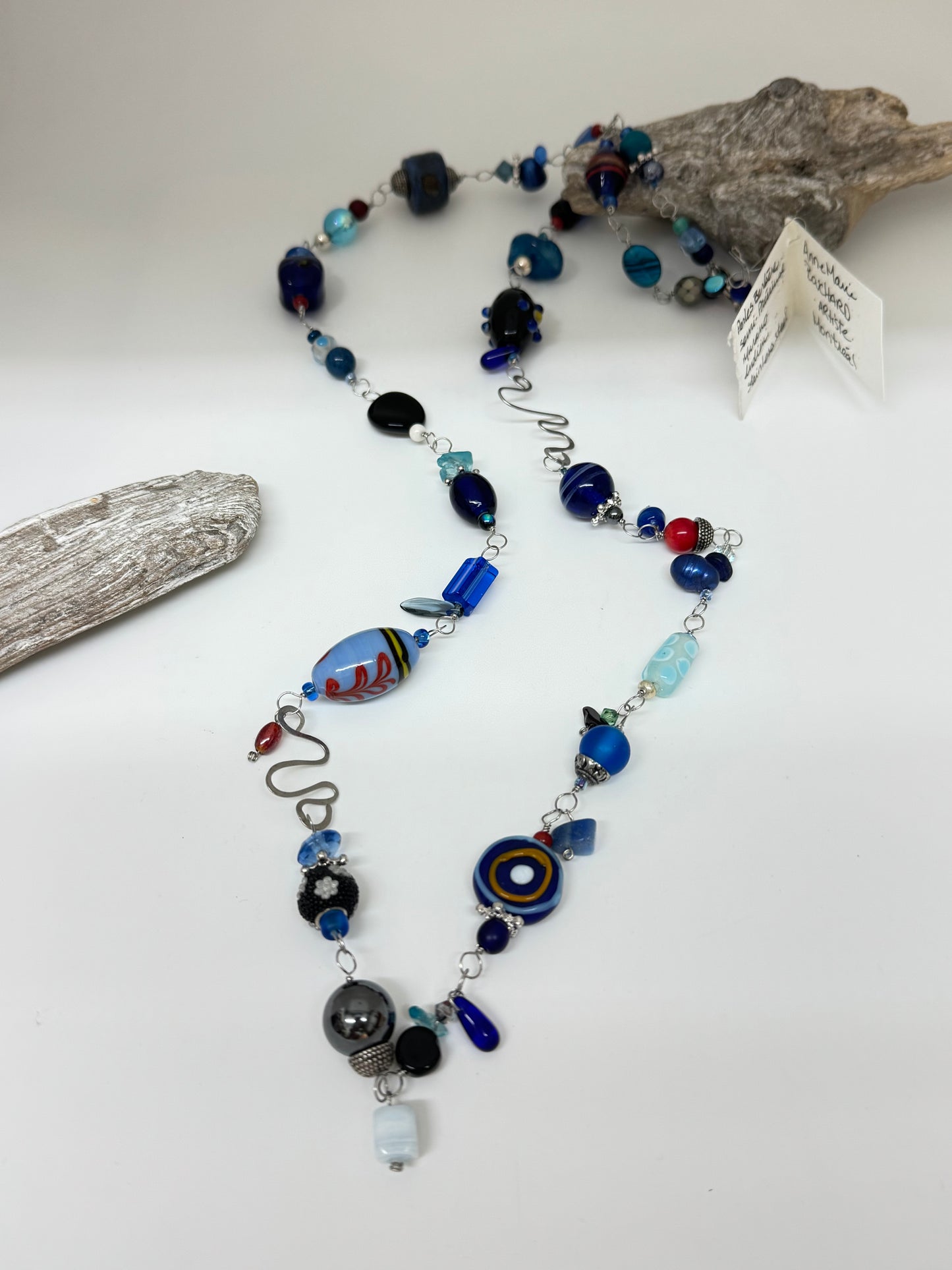 Collier Mistral pierres semi-précieuse Fait main à Montréal Anne-Marie Bouchard Mistral
