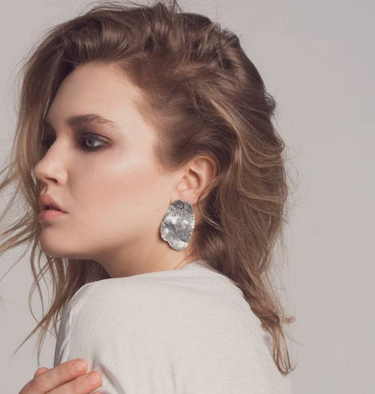 Bo-Olas-Oxy Boucles d'oreilles en argent / doré fait mains à Montréal Isabelle Kapsaskis Bo-Olas-Oxy