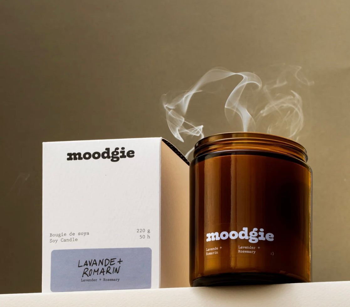 Bougie - Lavande - Romarin 220 g Moodgie Bougie - Lavande - Romarin