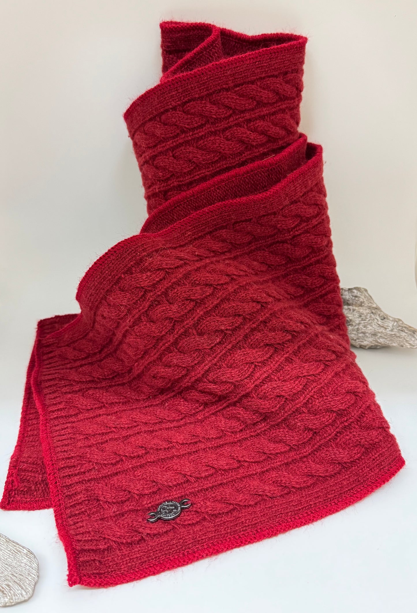 SILVANA - ÉCHARPE EN MAILLE TORSADES Harricana HR62115