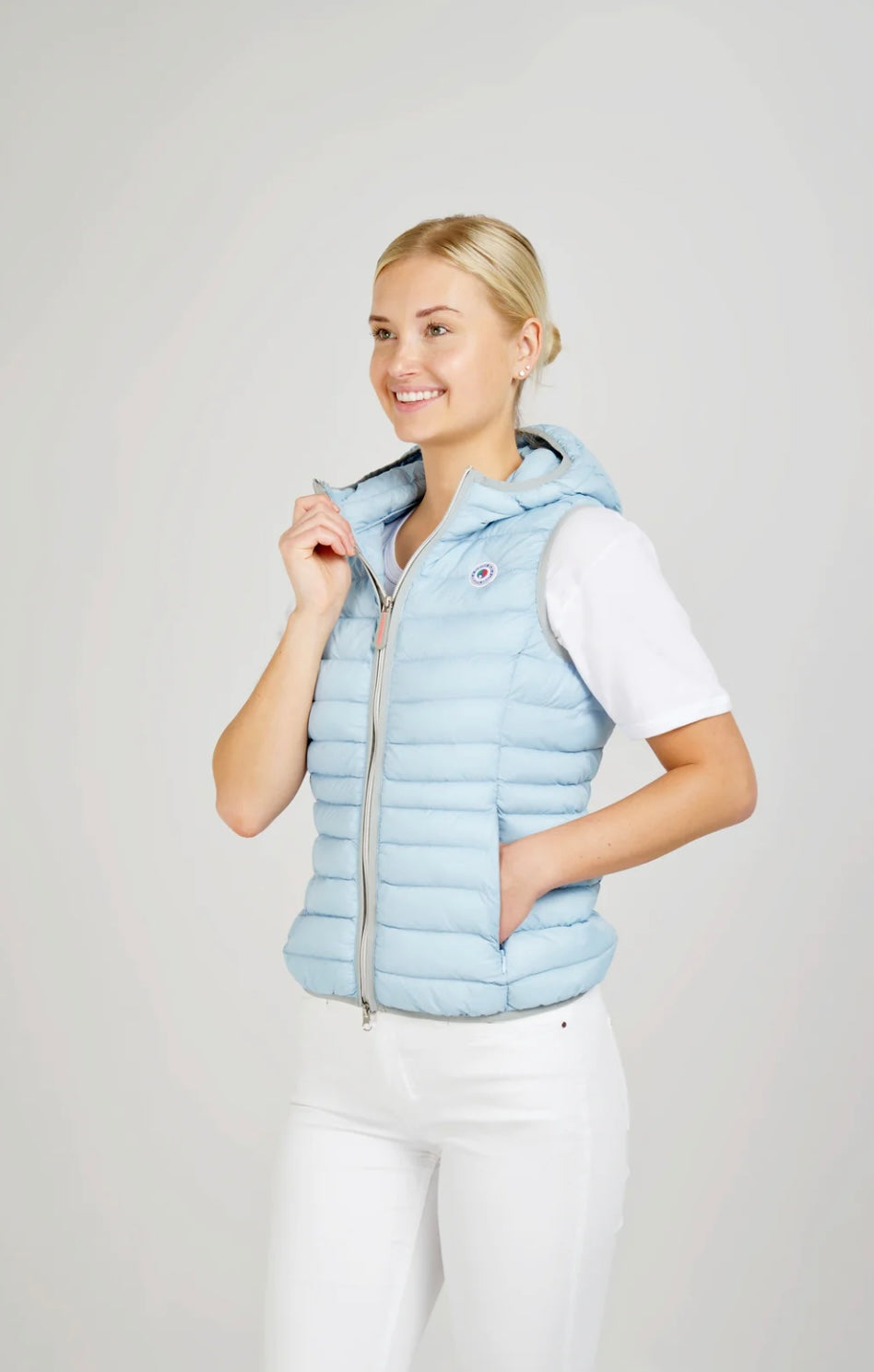 Arwen Vest vegan Eleven Elfs design Italien Arwen light denim Eleven Elfs Arwen 