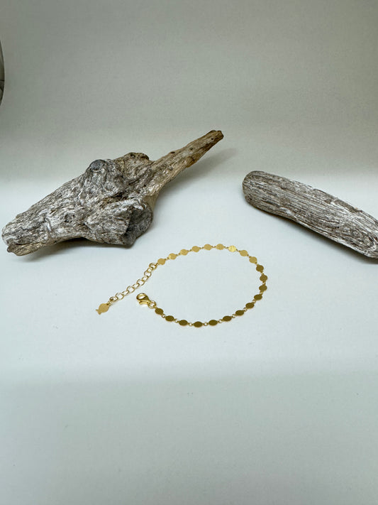 Bracelet Paillette vermeil Dessiné à Paris Clio Blue BR4247d