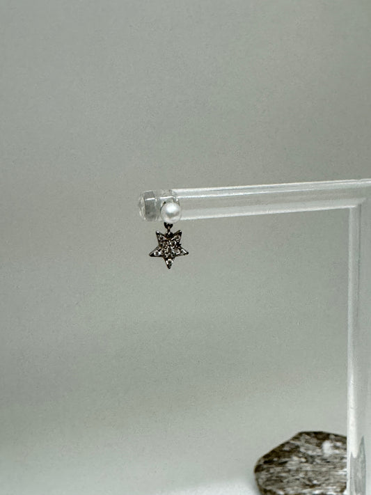 Boucles d'oreilles pendantes Étoiles sur Argent sterling Kurshuni Boucles d'oreilles Étoiles KX339-3