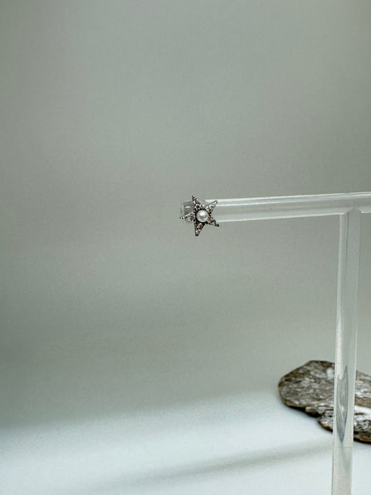 Boucles d'oreilles Étoiles sur Argent sterling Kurshuni Boucles d'oreilles Étoiles KR1355-3