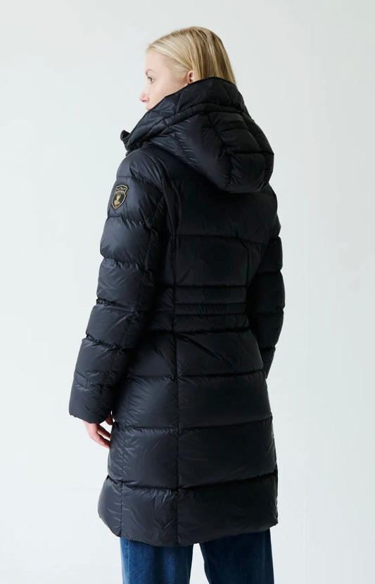 Frysa noir manteau duvet Eleven Elfs design Italien Frysa noir coat