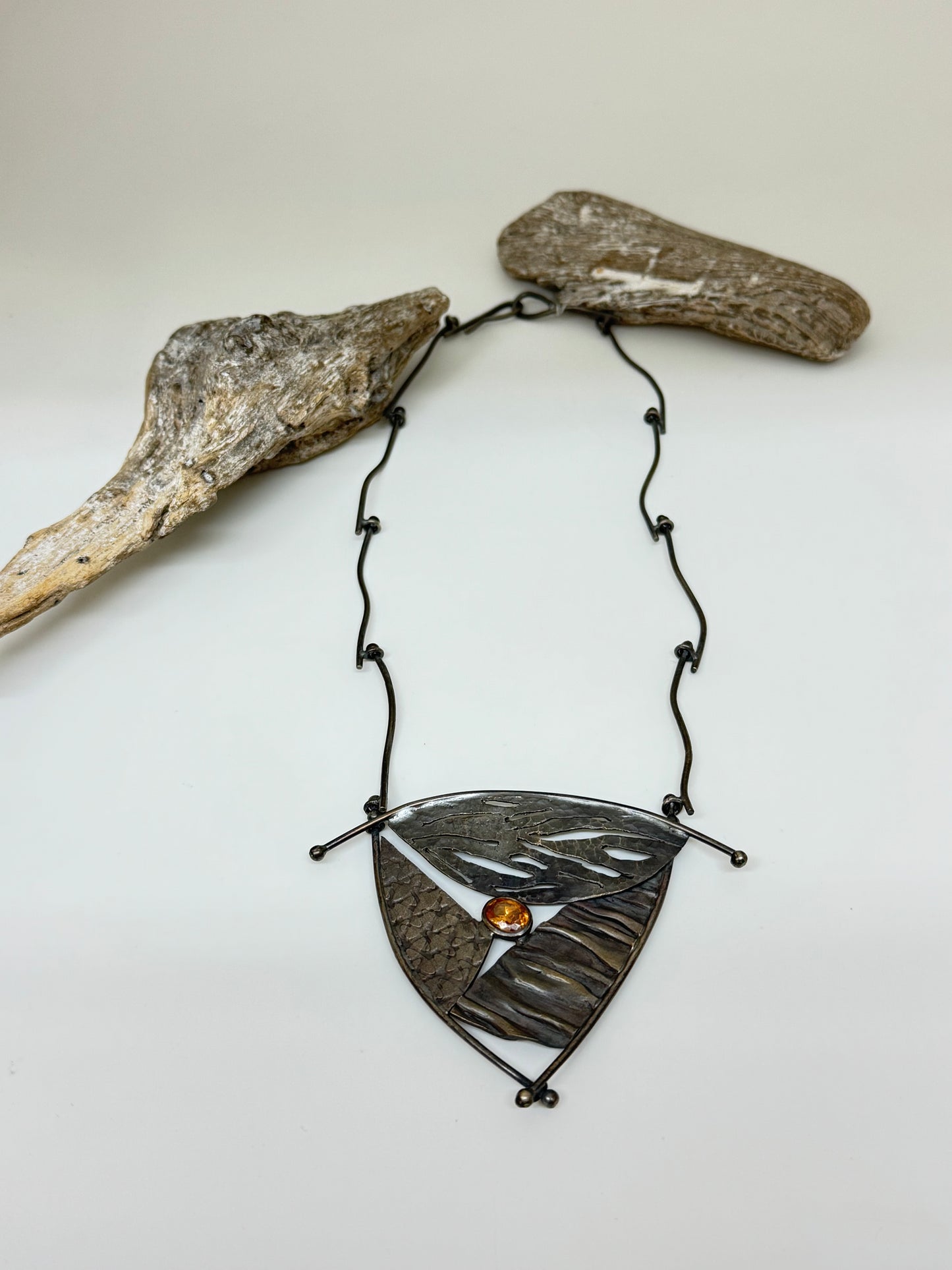 Collier Voilure Argent 925 Fait main à Montréal Nicole Gauvin c-215