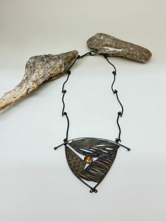 Collier Voilure Argent 925 Fait main à Montréal Nicole Gauvin c-215