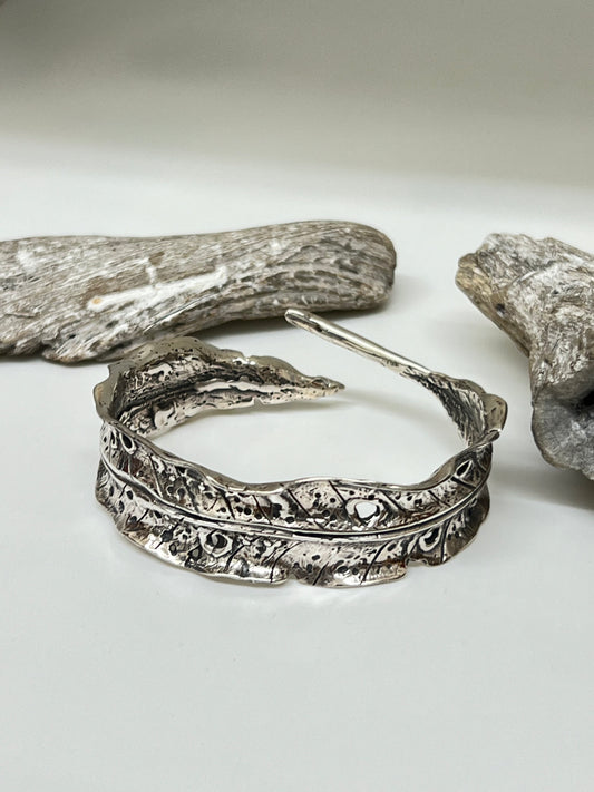 Bracelet Feuille Argent