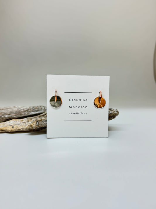 Boucles d'oreilles Dem03 Argent 925/Cuivre faites à Montréal