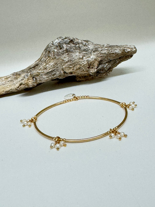 Bracelet Miyuki Perles d'eau douce breloques Gold Filled fait à la main à Amsterdam Blinckstar 252a02