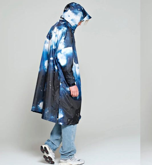 Nuit étoilé Poncho Imperméable 100% Polyester recyclé