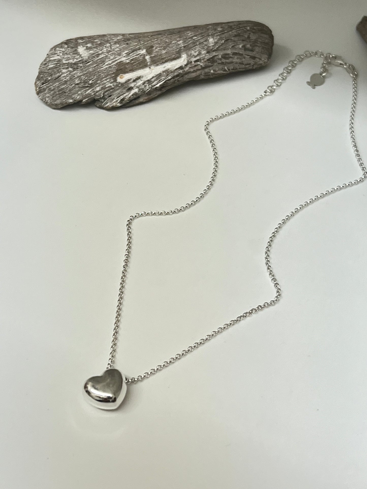 Collier Coeur Argent sterling Fait main à Paris