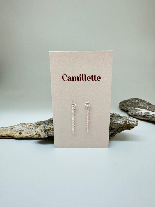 Boucles d'oreilles Trail Argent sterling Fait main à Montréal