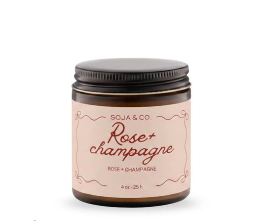 Bougie - Rose + Champage Soja & co Bougie - Rose + Champage