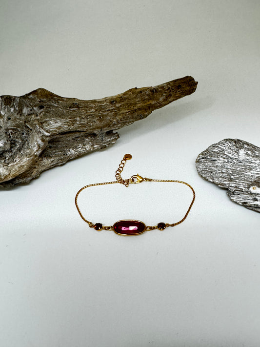 Bracelet ajustable 3 éléments strass - Emy Franck Herval 13-73160