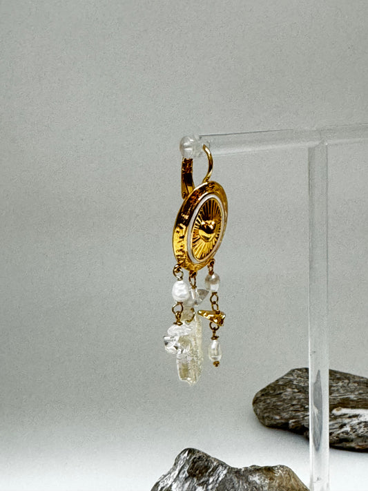 Boucles d'oreilles Bianca Perles baroque Nature 12-70175