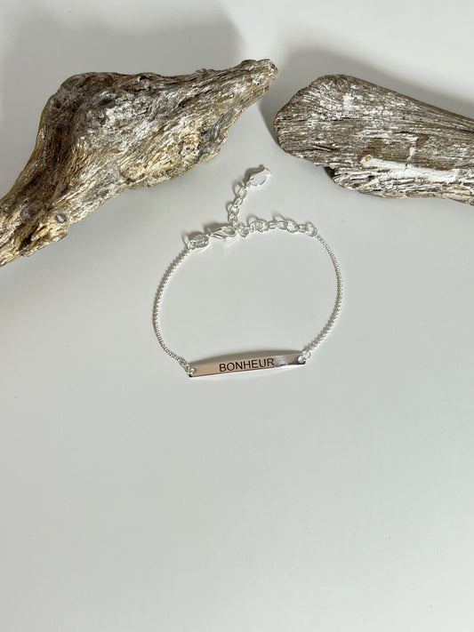 Bracelet Bonheur sur chaine Fait main à Paris Clio Blue BR4105