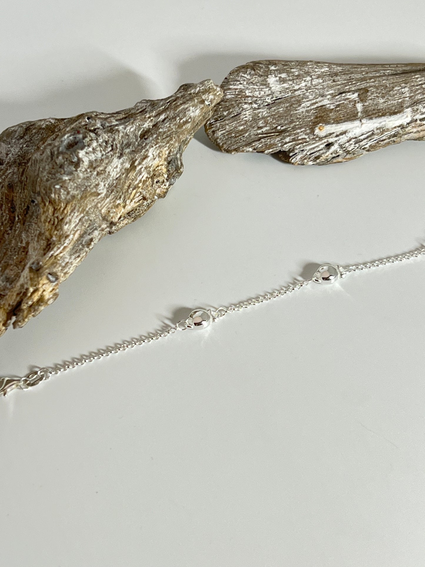 Bracelet trio Nemo en Argent 925 sur chaine Fait main à Paris Clio Blue BR0077