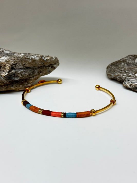 Bracelet Zanzibar multicolor Fabriqué à la main à Marseille en France Gas bijoux Bracelet Zanzibar multicolor