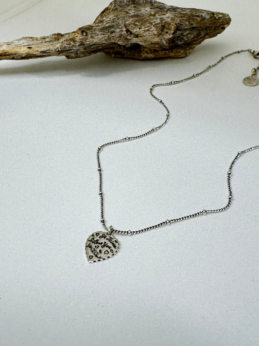 Collier Love mini argent Fabriqué à la main à Marseille en France Gas bijoux Love mini