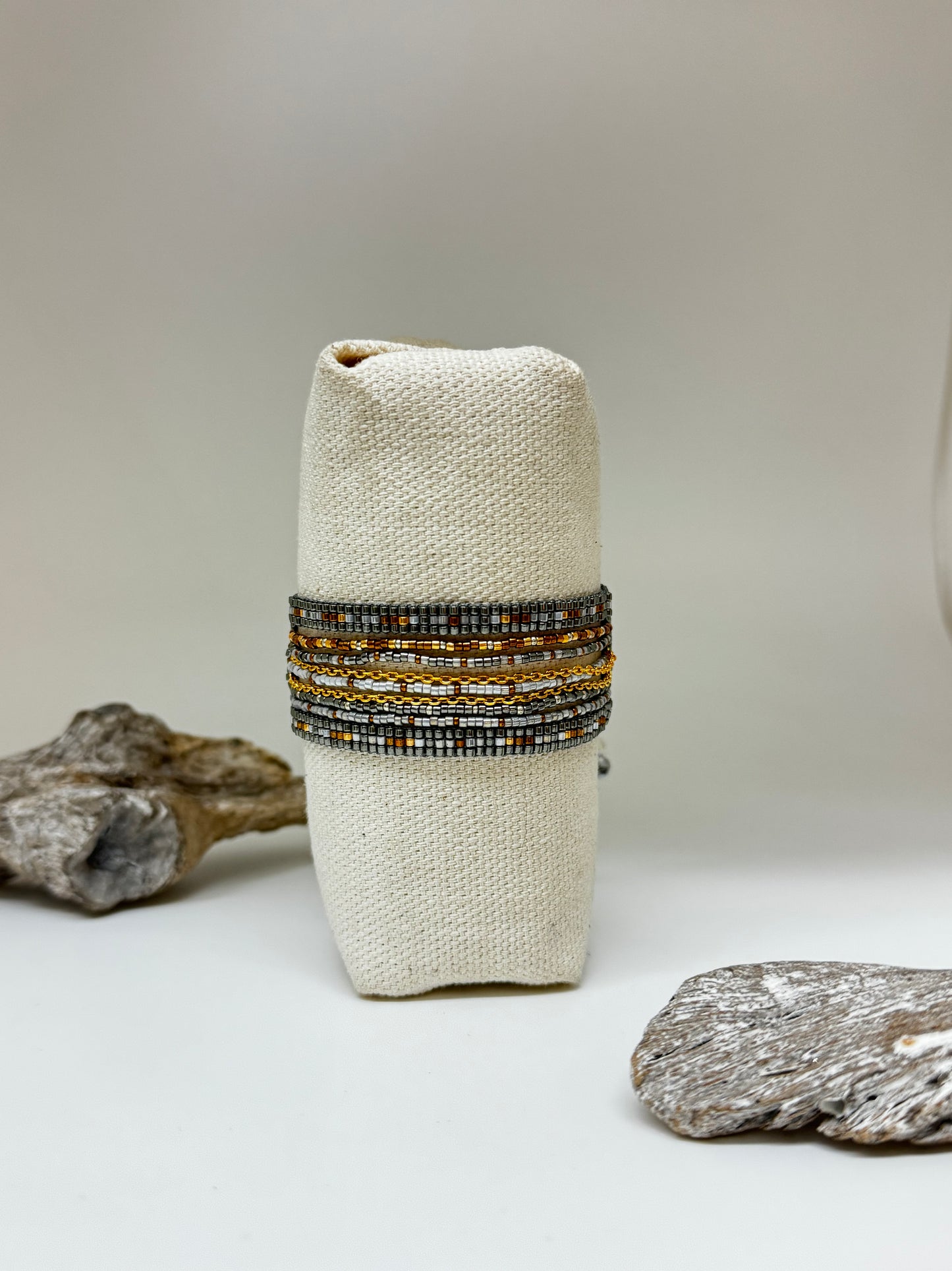 Bracelet Cristal 2 medium Artisanal Perle Japonaise Miyuki Mishky Fait en Colombie Bracelet Cristal 2 medium