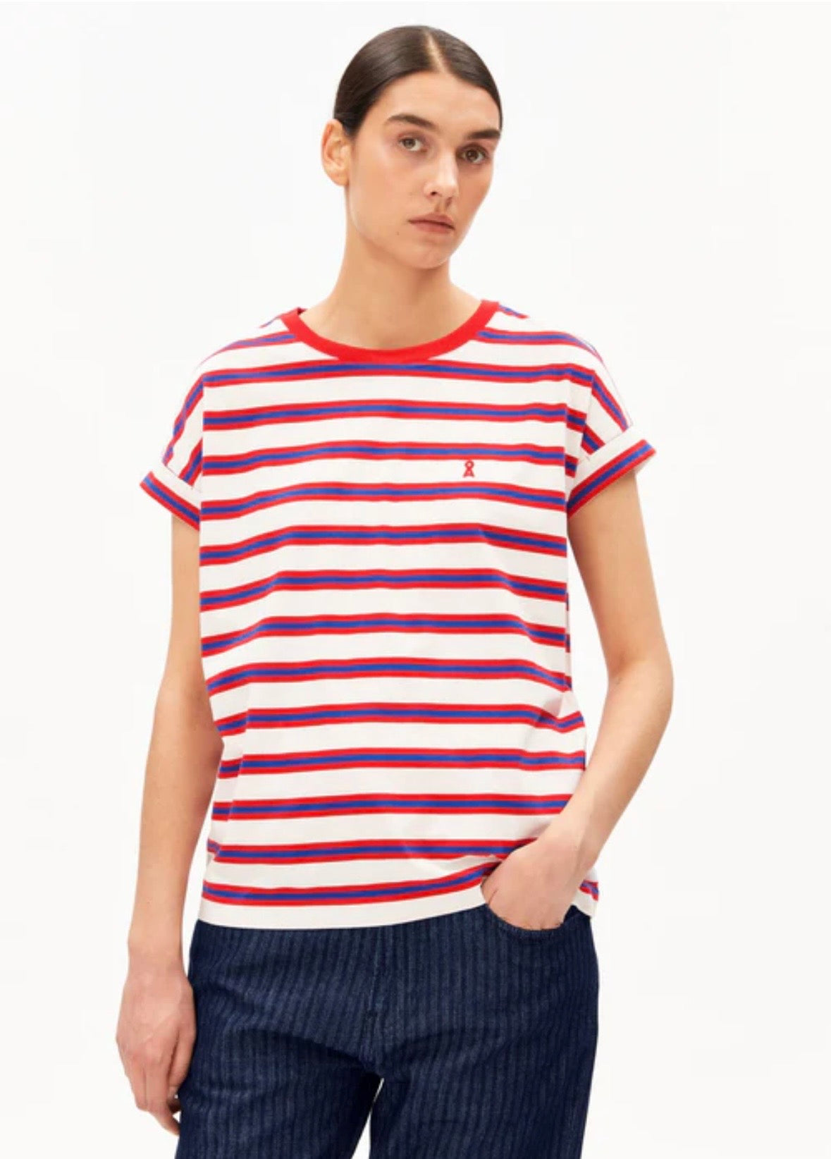 IDAARA STRIPES T-SHIRT Fabriqué à partir de 100 % coton biologique Armed Angel
