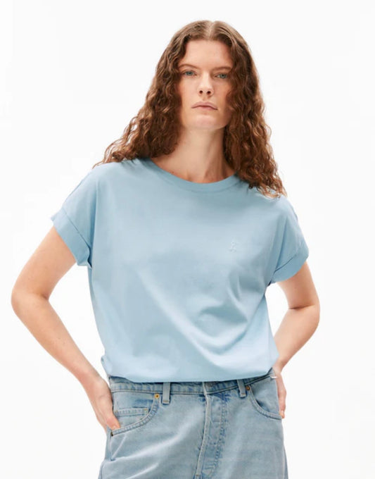 IDAARA T-SHIRT Blue glow Armed Angel Idaara rouge IDAARA T-SHIRT Blue glow