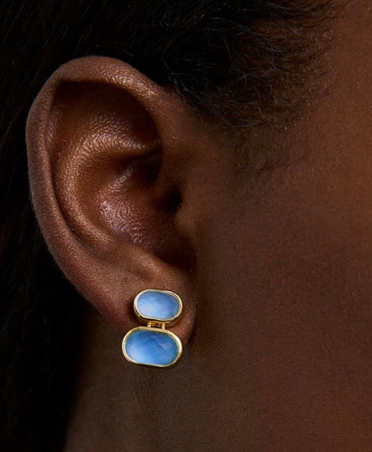 Boucles d'oreilles pendantes Mercer à double pierre précieuse Dean Davidson Boucles d'oreilles pendantes Mercer