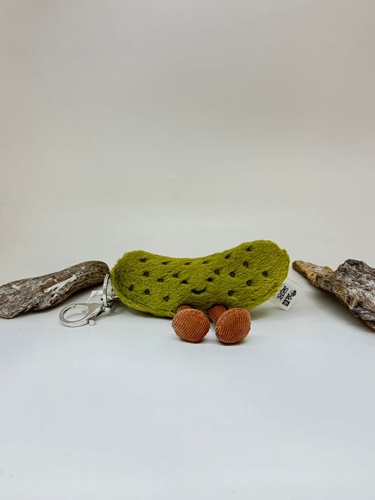 Porte-clés en forme de sac de cornichons Amuseables peluche dessinée à Londres Jellycat