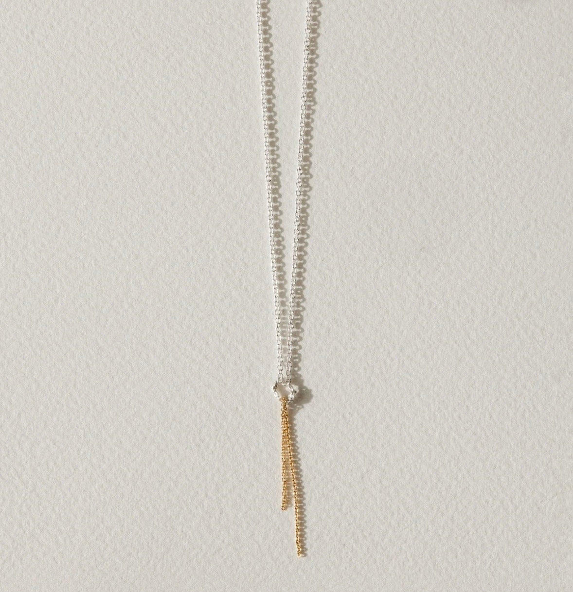 Collier Trace - Argent Sterling et Or Fait à la main à Montréal Camillette Collier Trace - Argent Sterling et Or