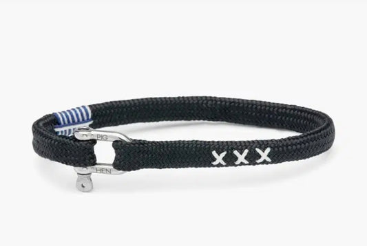 Bracelet Vicious Vik Navy-Silver xxx Fait main à Amsterdam Pig&Hen Vicious Vik