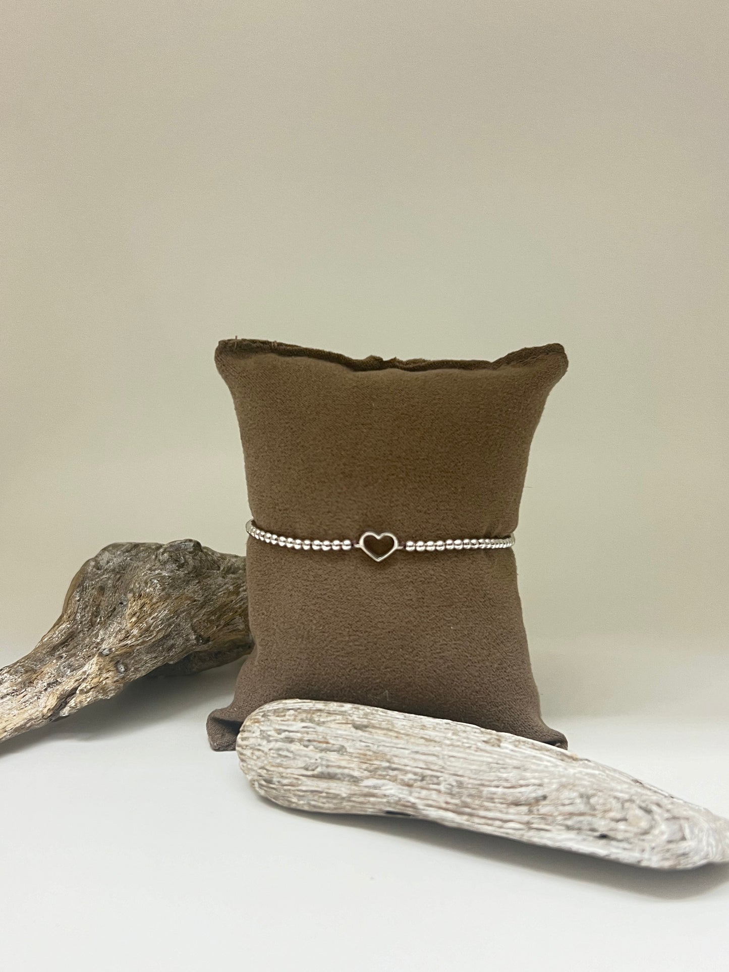 Bracelet Coeur Argent 925 ajustable