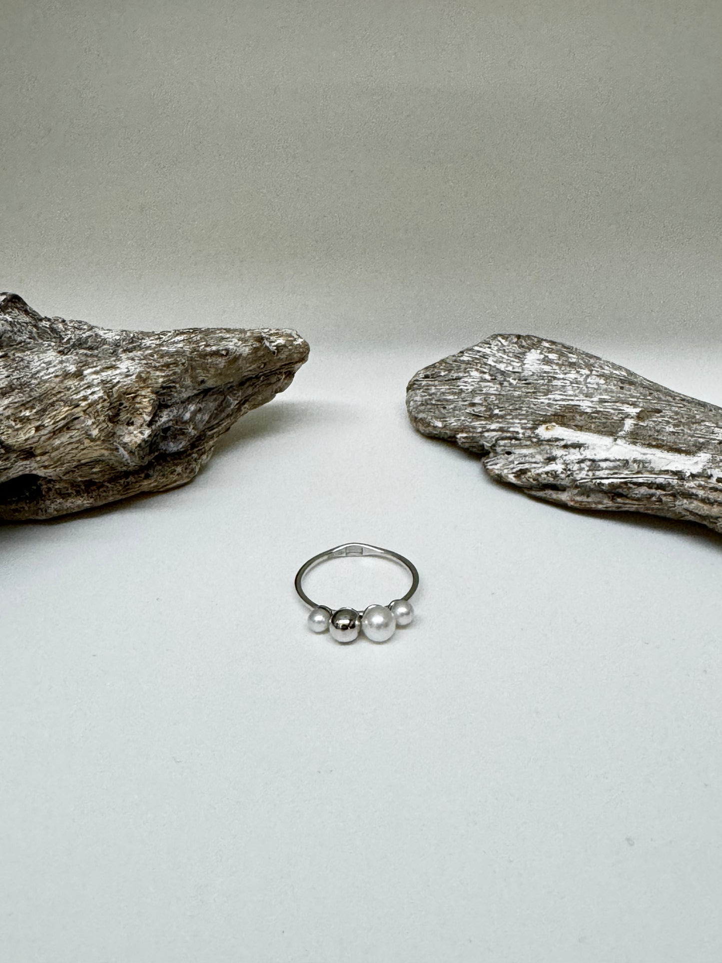 Bague en argent 925 avec perles Kurshuni KR1441Y