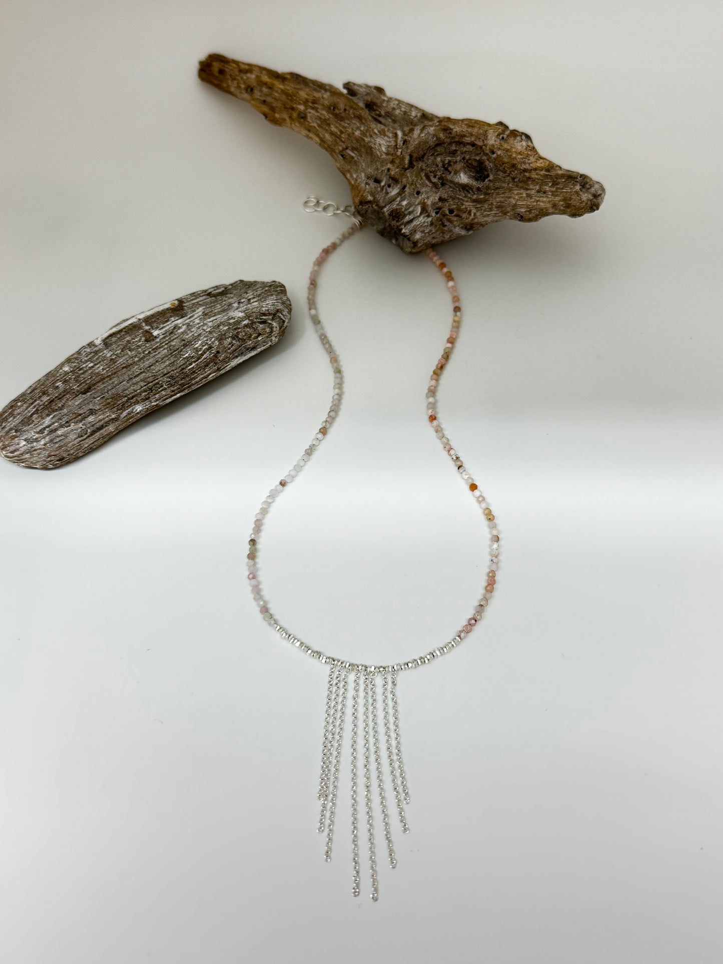 Le Frangé Opal rose et Argent S B Bucci Atelier créatif S B Bucci Atelier créatif