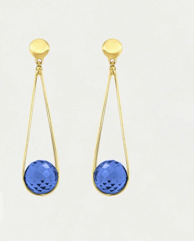 Boucles d'oreilles Mini Ipanema bleu nuit Dean Davidson Boucles d'oreilles Mini Ipanema E881-g-TNZ