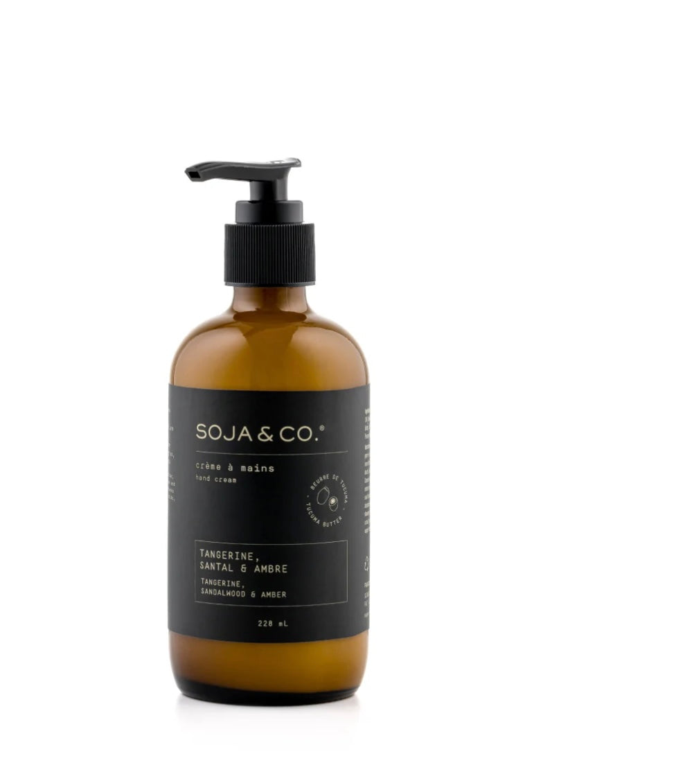 Crème à mains Tangerine Santal & Ambre Soja & co Crème à mains Tangerine Santal & Ambre
