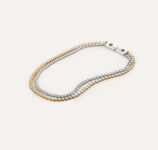 Amalfi double chaine de cheville Dessiné par Jenny Bird
JB7009-TTL-W
