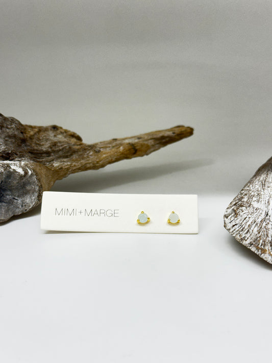 Boucles d'oreilles Comino en or et aigue-marinedessiné à Vancouver Mimi Marge 05e690aq
