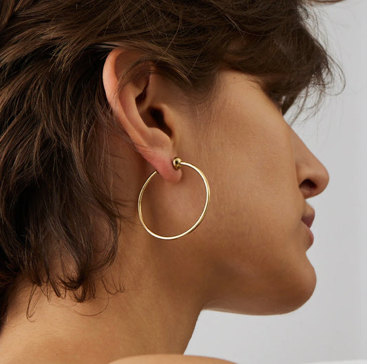 Icon Hoops or sm Jenny Bird Canada Icon Hoops sm B3106-HPG